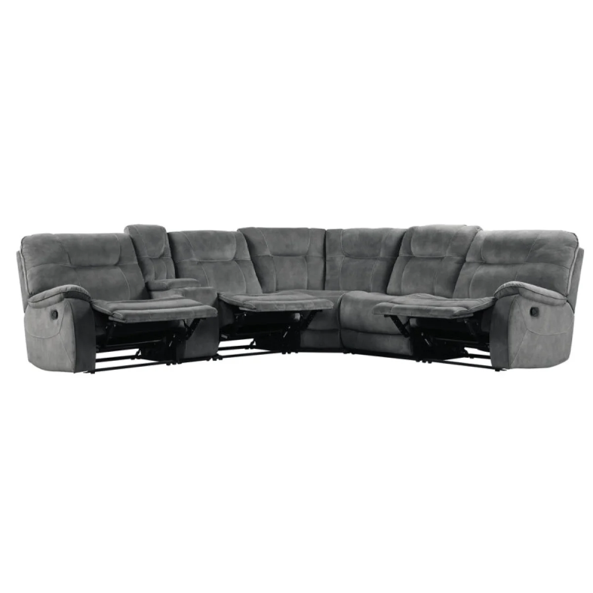 Cooper – Shadow Grey 6pc Package A (811l, 810, 850, 840, 860, 811r) Recliners Brown 8