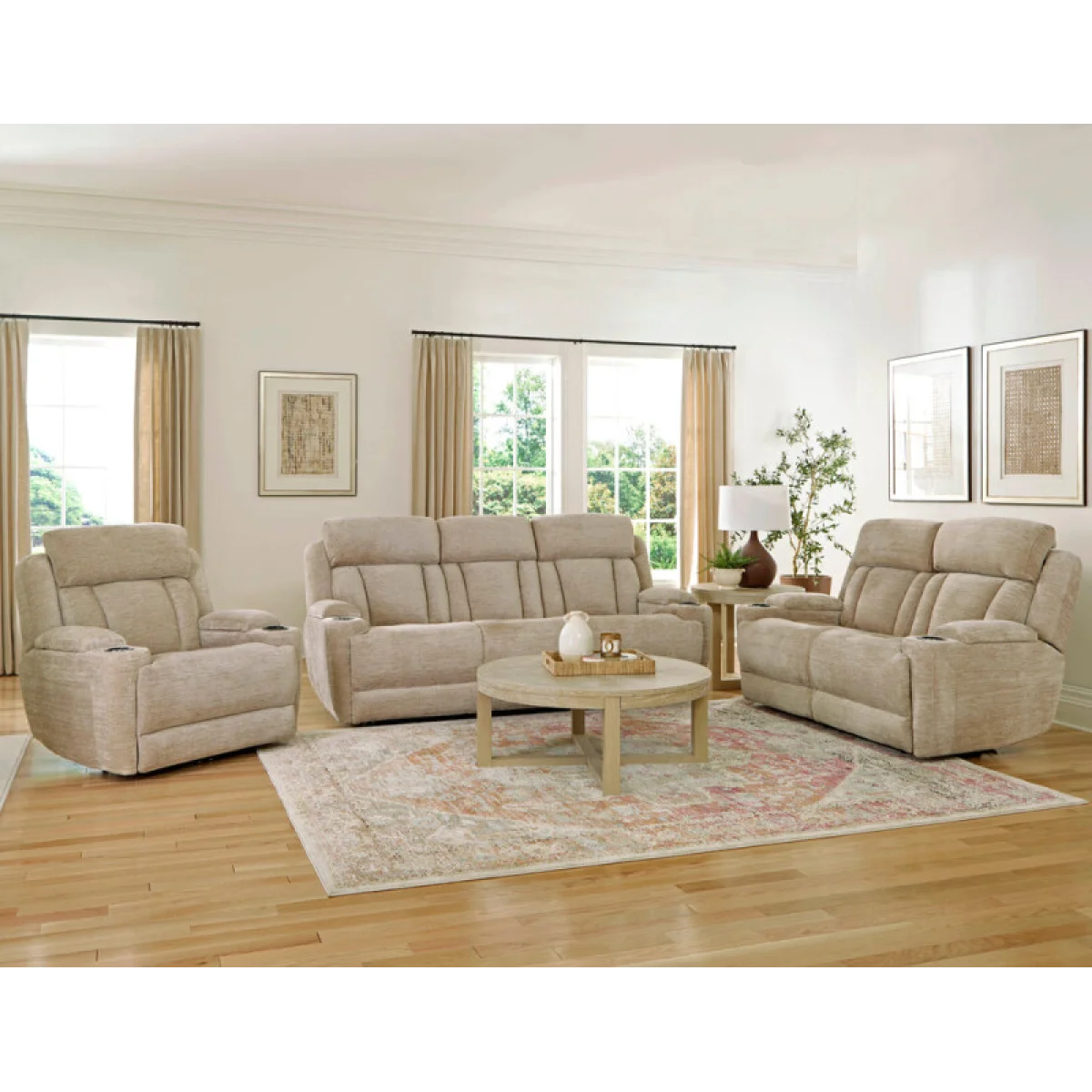 Dalton – Lucky Fawn Power Recliner Recliners Cream 6