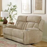 Dalton – Lucky Fawn Power Loveseat Recliners Cream 13