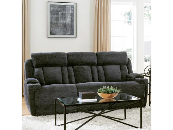 Dalton – Lucky Charcoal Power Sofa Recliners black