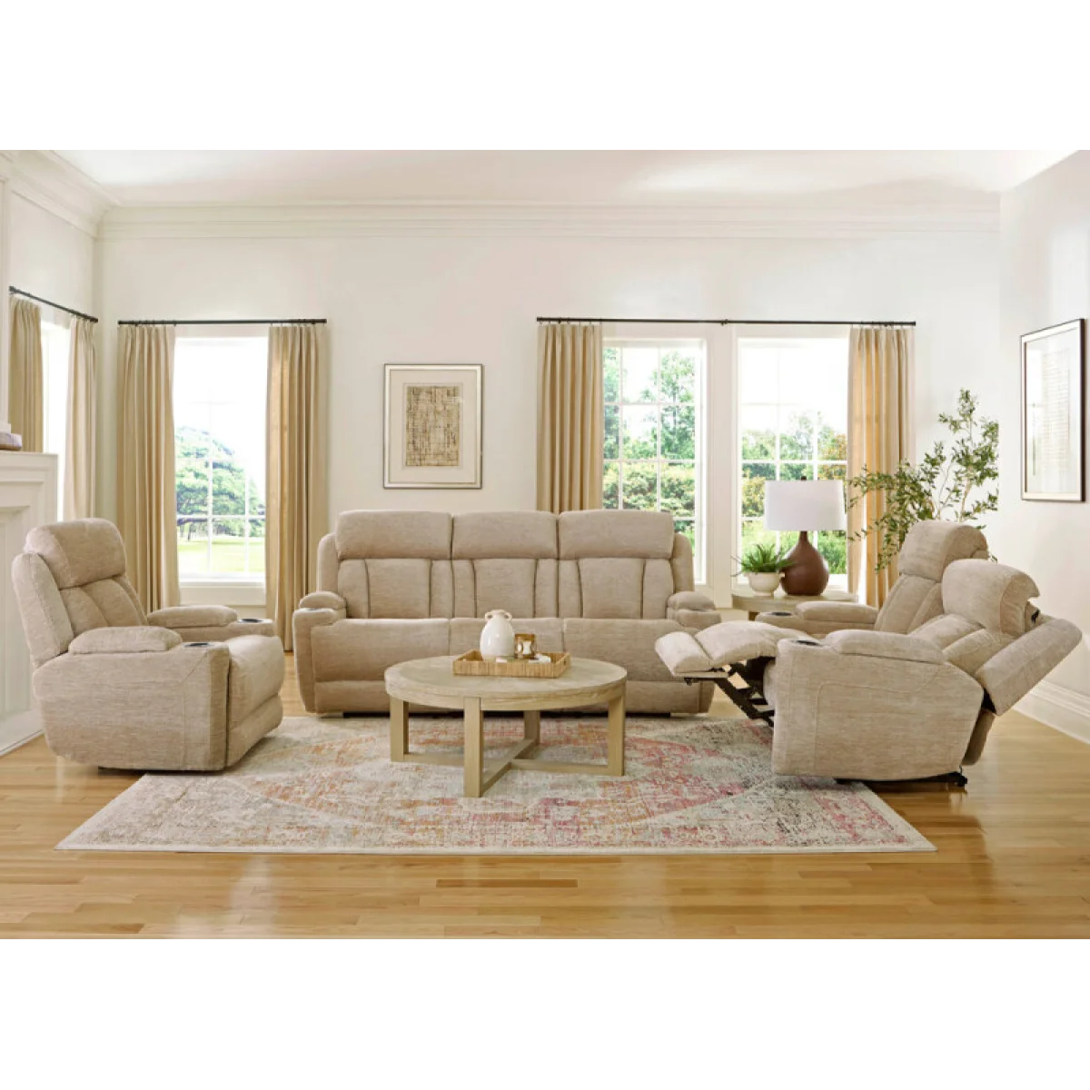 Dalton – Lucky Fawn Power Sofa Recliners Cream 9