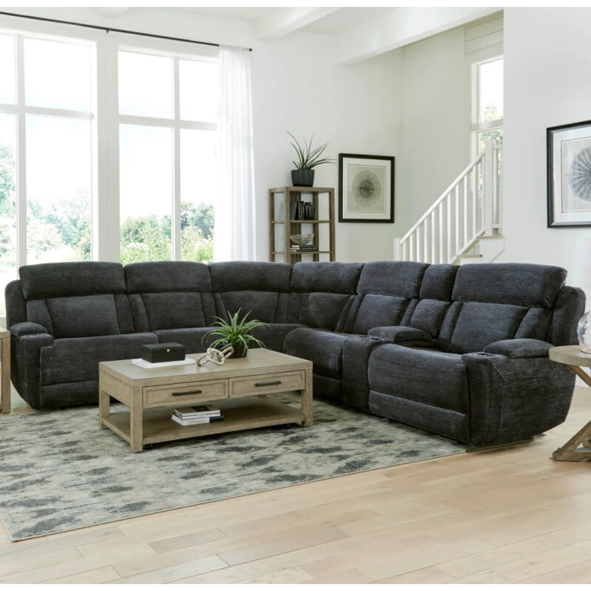 Dalton – Lucky Charcoal 6 Pc Package T (811lph, 810, 850, 840t, 860, 811rph) Recliners black 4