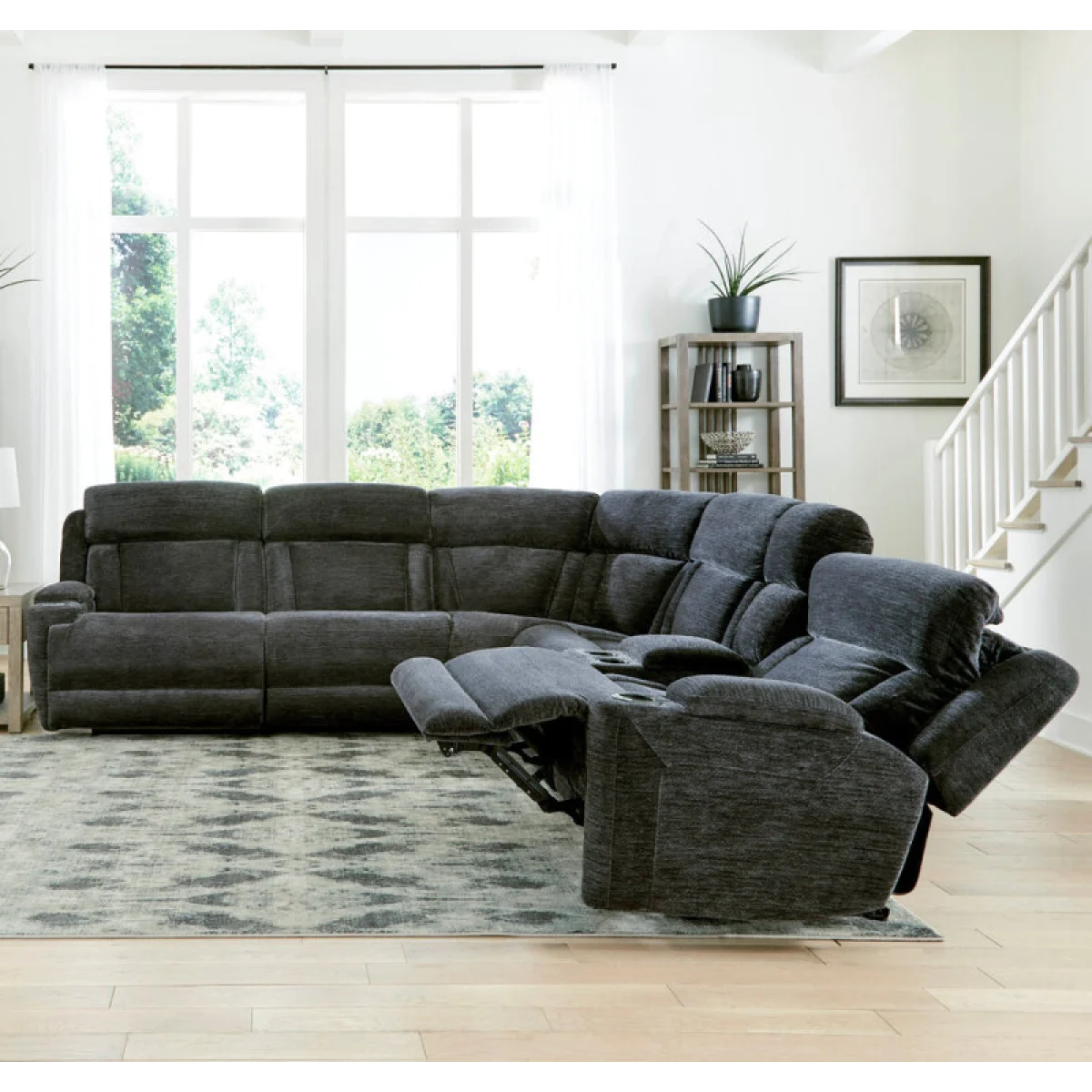Dalton – Lucky Charcoal 6 Pc Package T (811lph, 810, 850, 840t, 860, 811rph) Recliners black 8