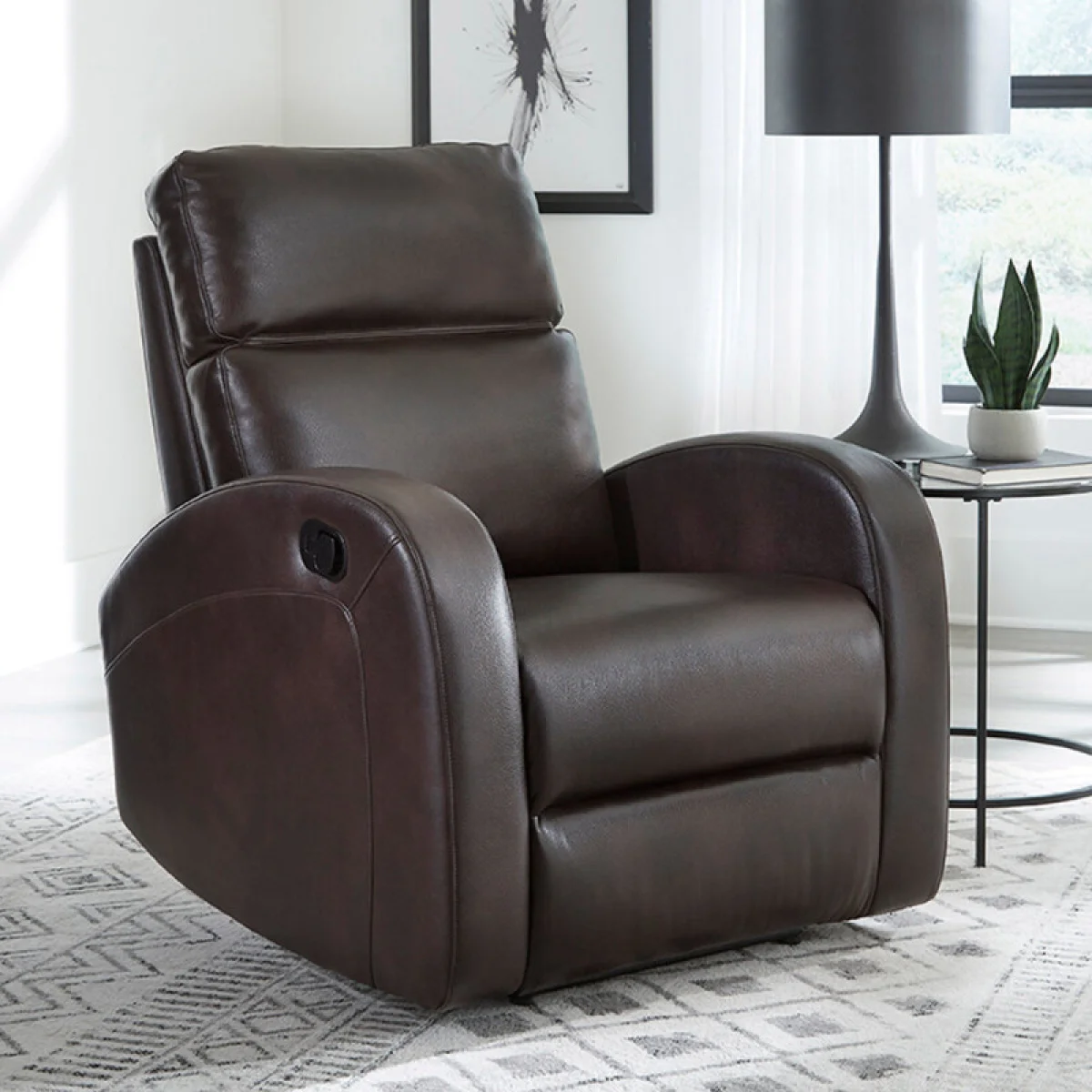 Devin – Pebble Brown Manual Recliner Recliners Brown 4