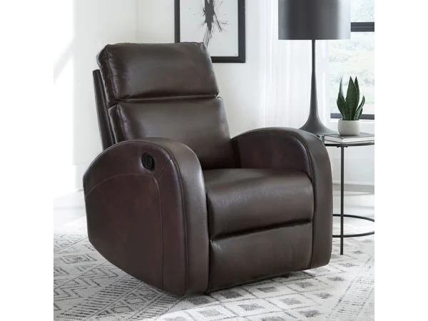Devin – Pebble Brown Manual Recliner Recliners Brown 4