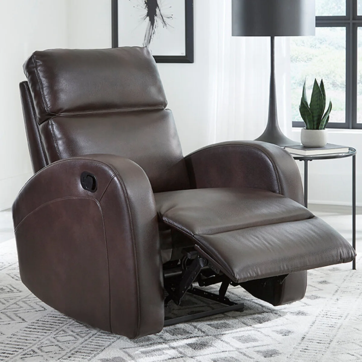 Devin – Pebble Brown Manual Recliner Recliners Brown 6
