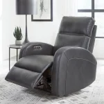 Devin – Pebble Grey Power Recliner Recliners Gray 12