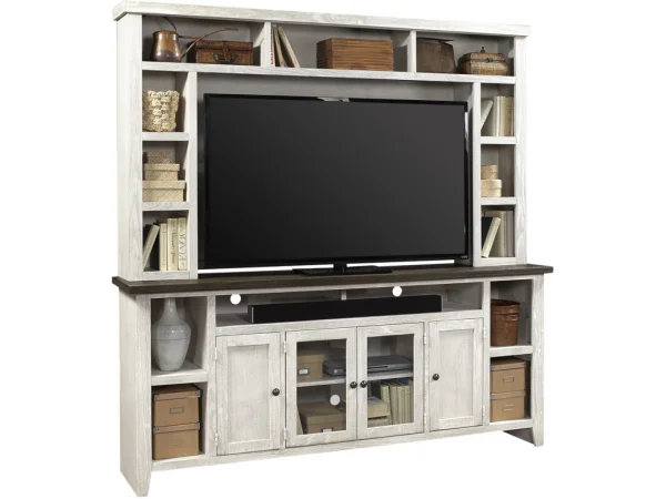 Eastport 84″ Console W/ 4 Doors Entertainment Stands Aspen Home