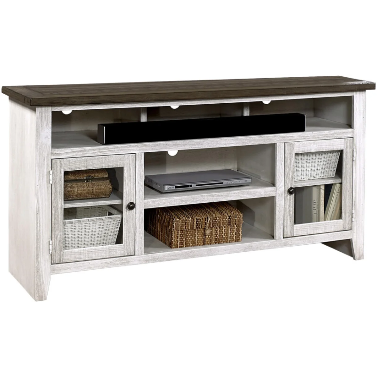 Eastport 65″ Console W/ 2 Doors Entertainment Stands Aspen Home 4