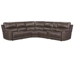 Easton – Steamboat Brown 6pc Power Zero Gravity Modular With Power Headrest And Lumbar Recliners Brown 10
