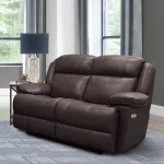 Eclipse – Florence Brown Power Loveseat Recliners Brown 8