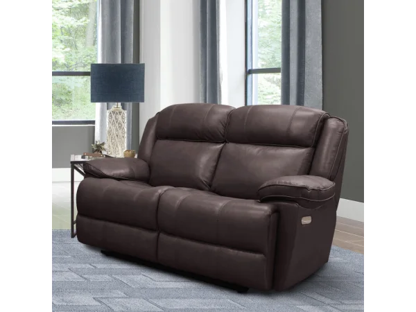 Eclipse – Florence Brown Power Loveseat Recliners Brown