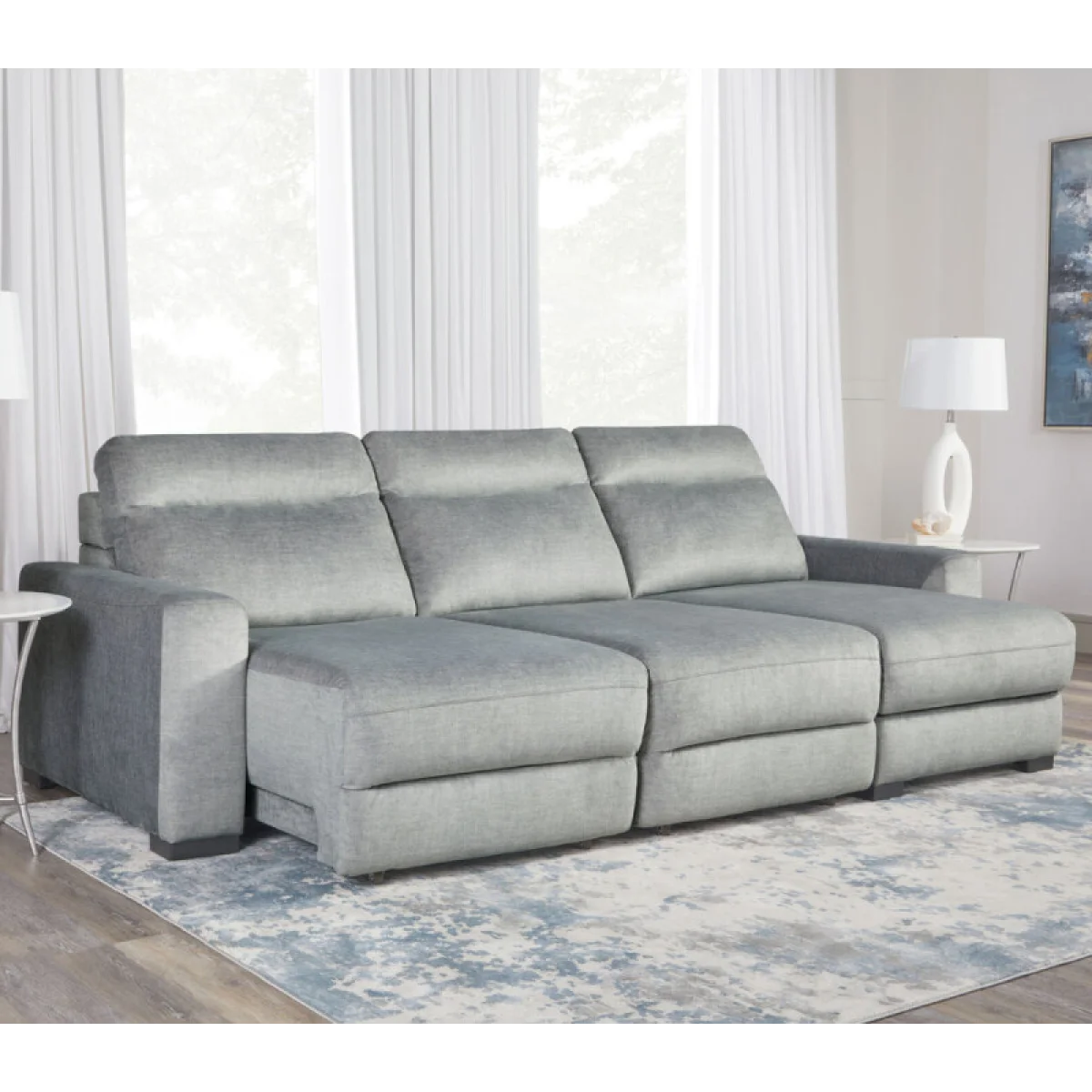 Elliot – Sterling Modular Slider Sofa Recliners Gray 7