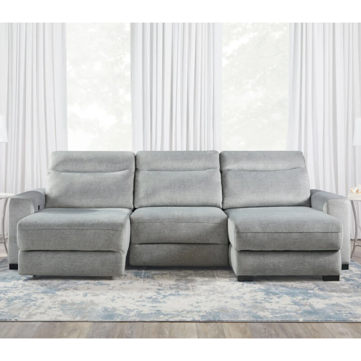 Elliot – Sterling Modular Slider Sofa Recliners Gray 12