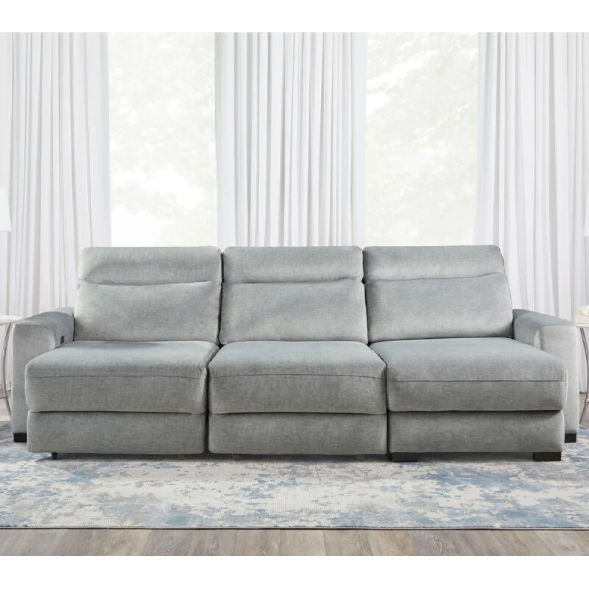 Elliot – Sterling Modular Slider Sofa Recliners Gray 13