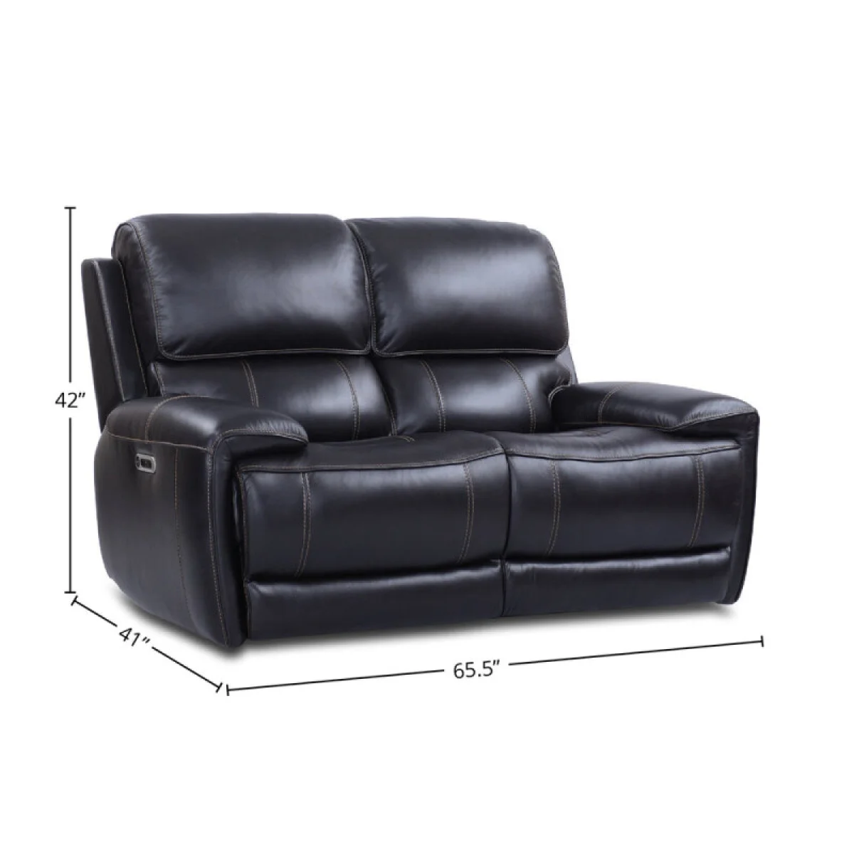 Empire – Verona Blackberry Power Loveseat Recliners black 9