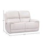 Empire – Verona Ivory Power Loveseat Recliners Cream 14