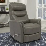 Gemini – Ice Manual Swivel Glider Recliner Recliners Gray 14