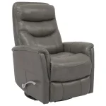 Gemini – Ice Manual Swivel Glider Recliner Recliners Gray 17