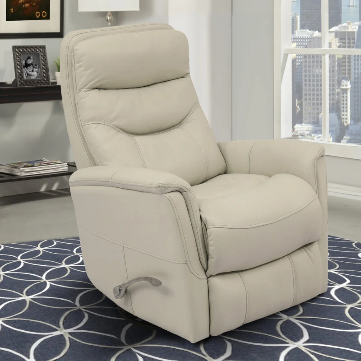 Gemini – Ivory Manual Swivel Glider Recliner Recliners Ivory 4