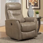 Gemini – Linen Power Swivel Glider Recliner Recliners Beige 11