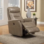 Gemini – Linen Power Swivel Glider Recliner Recliners Beige 13