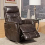 Gemini – Truffle Power Swivel Glider Recliner Recliners Brown 13