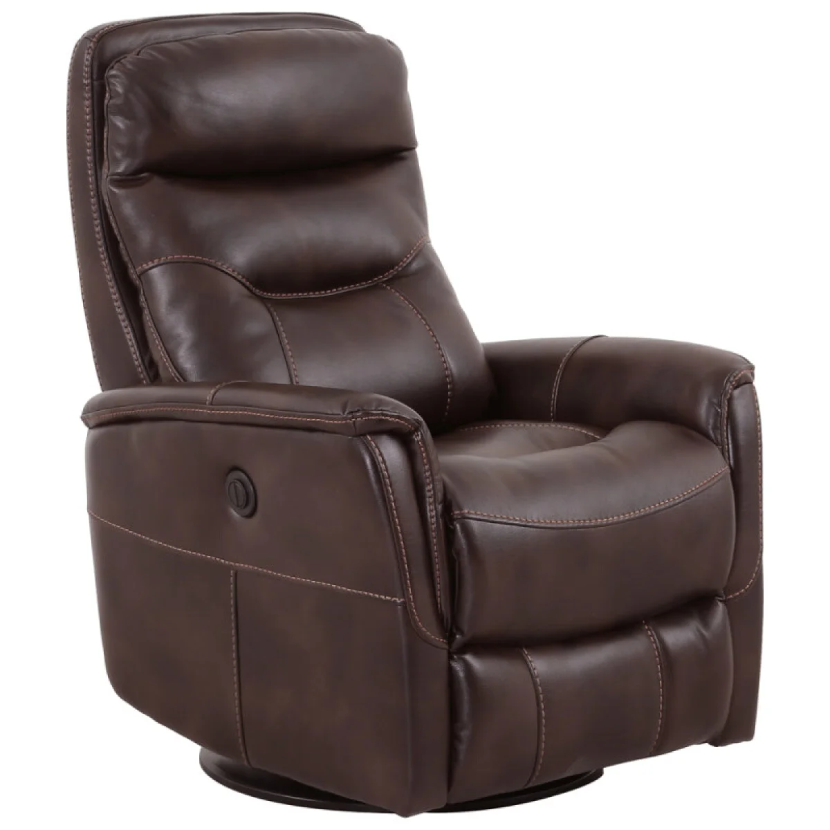 Gemini – Truffle Power Swivel Glider Recliner Recliners Brown 9