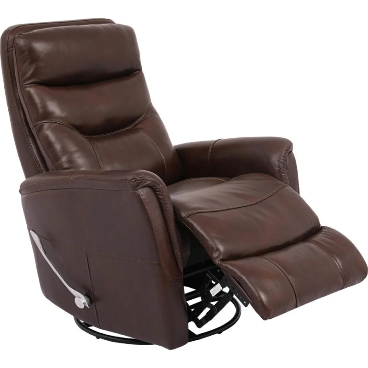 Gemini – Robust Manual Swivel Glider Recliner Recliners Brown 8