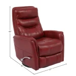 Gemini – Rouge Manual Swivel Glider Recliner Recliners Parker House 20