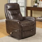 Gemini – Truffle Manual Swivel Glider Recliner Recliners Brown 13