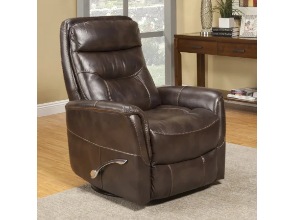 Gemini – Truffle Manual Swivel Glider Recliner Recliners Brown