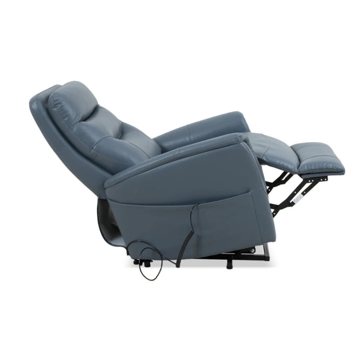 Gemini – Soft Azure Power Lift Recliner With Articulating Headrest Recliners blue 11