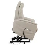 Gemini – Soft Ivory Power Lift Recliner With Articulating Headrest Recliners Brown 21