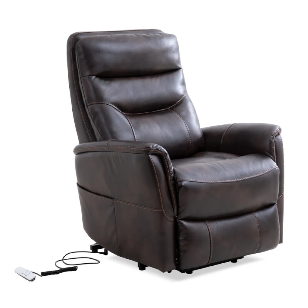 Gemini – Truffle Power Lift Recliner With Articulating Headrest Recliners Brown 7