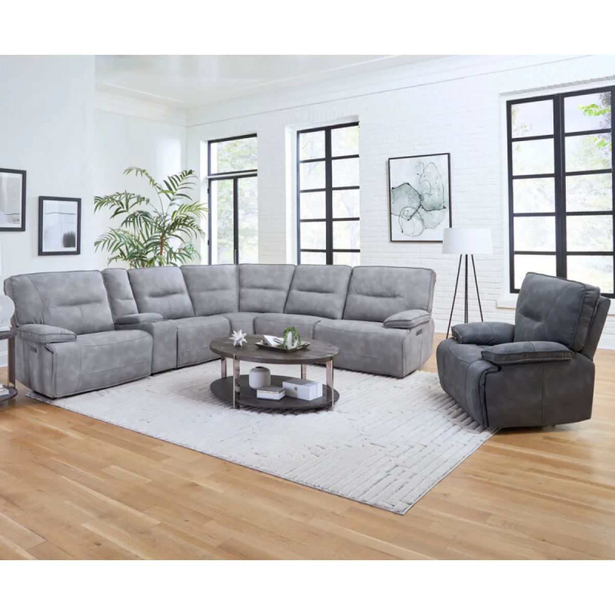 Gladiator – Sky 6pc Package A (811lphz, 810, 850, 840, 860, 811rphz) Recliners blue 7