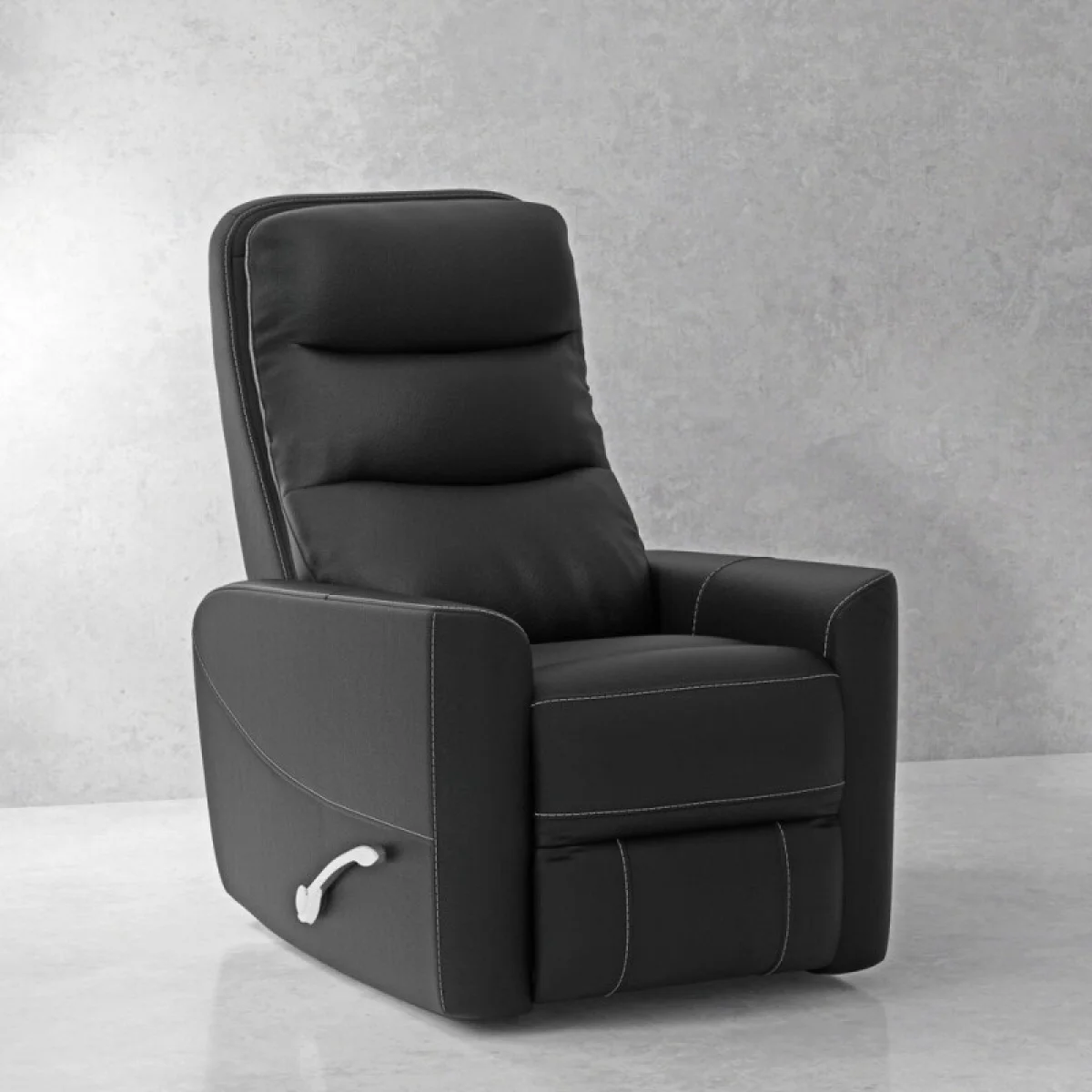 Hercules – Black Manual Swivel Glider Recliner Recliners black 4
