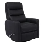 Hercules – Black Manual Swivel Glider Recliner Recliners black 20