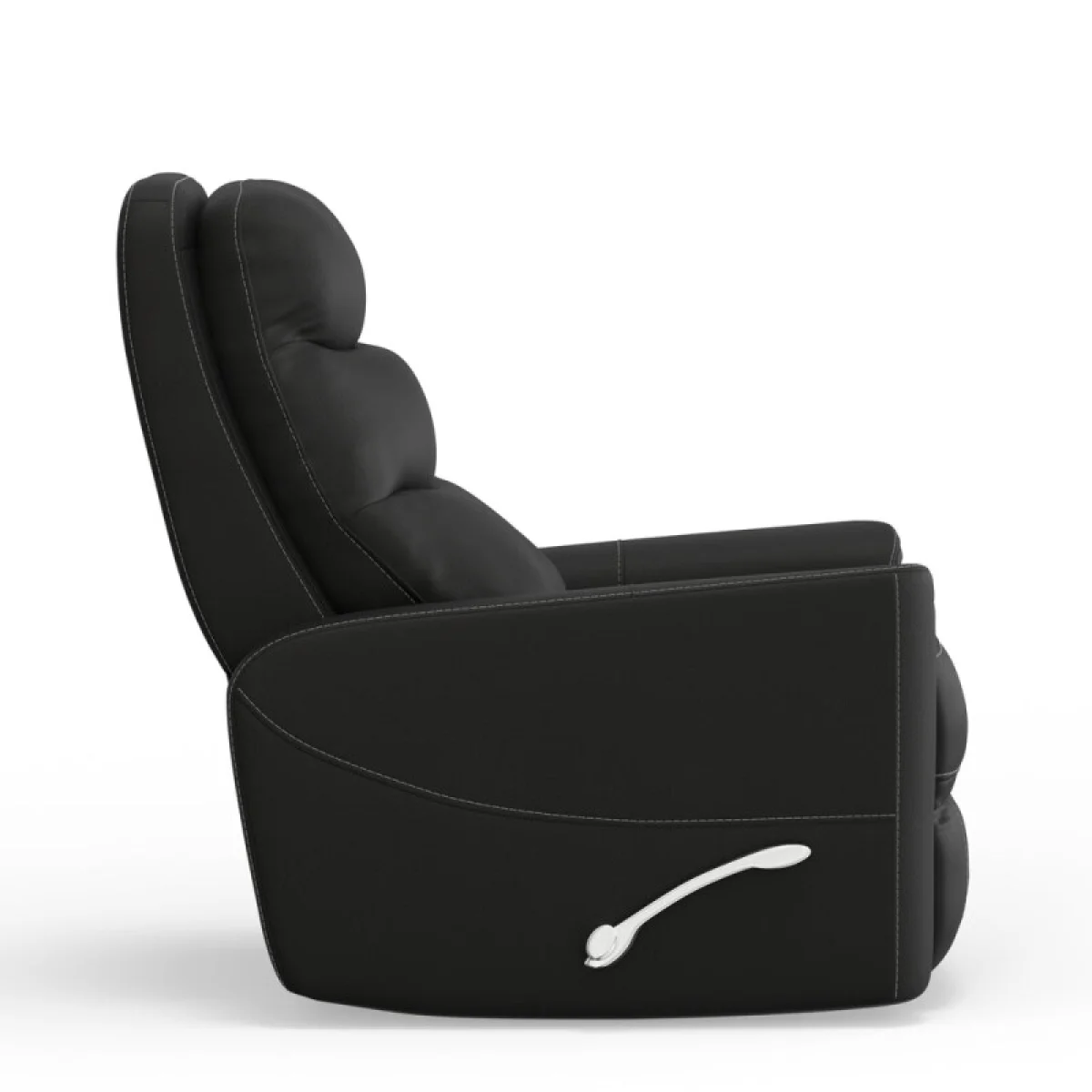 Hercules – Black Manual Swivel Glider Recliner Recliners black 9