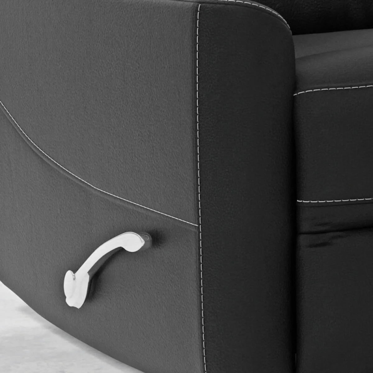 Hercules – Black Manual Swivel Glider Recliner Recliners black 11