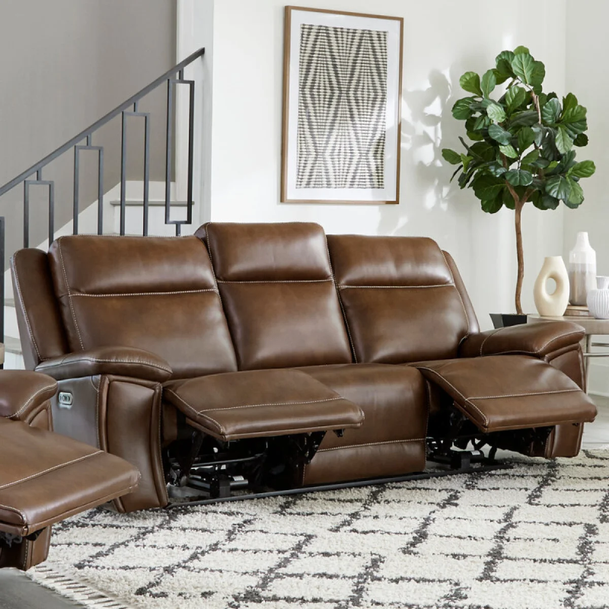 Jameson – Hickory Power Zero Gravity Sofa Recliners Brown 4