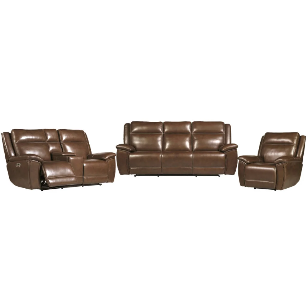 Jameson – Hickory Power Zero Gravity Sofa Recliners Brown 8
