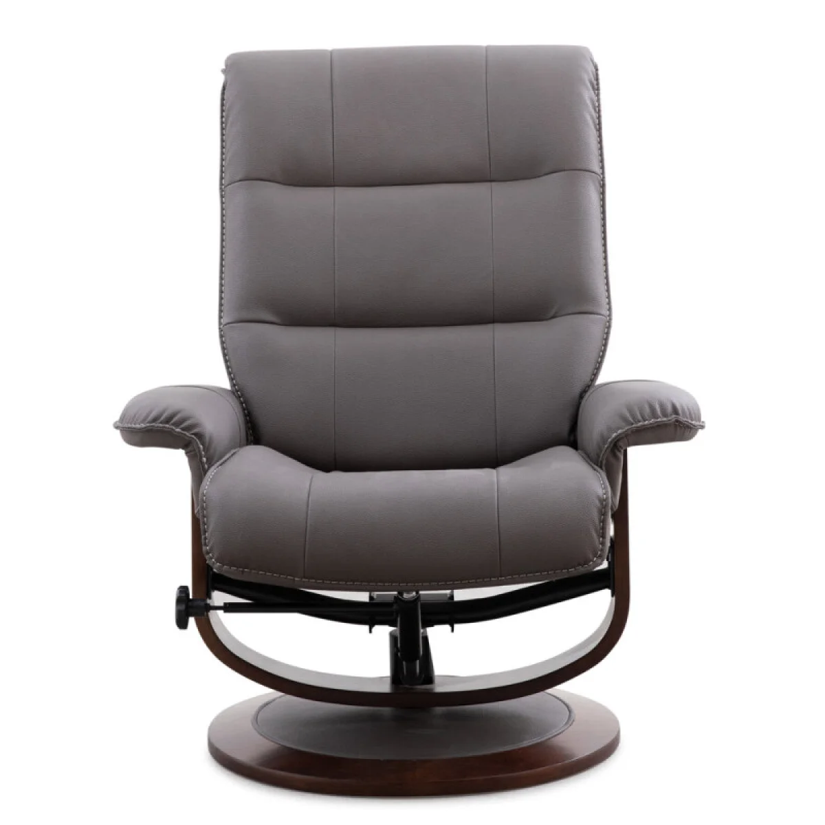 Knight – Haze Manual Reclining Swivel Chair And Ottoman Chairs Brown 7