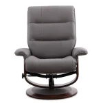 Knight – Haze Manual Reclining Swivel Chair And Ottoman Chairs Brown 11