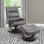 Knight – Ice Manual Reclining Swivel Chair And Ottoman Chairs Chairs 9