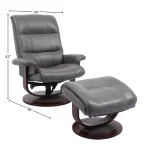 Knight – Ice Manual Reclining Swivel Chair And Ottoman Chairs Chairs 12