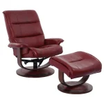 Knight – Rouge Manual Reclining Swivel Chair And Ottoman Chairs Chairs 11