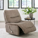 Leo – Wheat Manual Armless Glider Recliner Recliners Brown 11