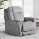 Linus – Hudson Grey Power Zero Gravity Recliner Recliners Gray 10