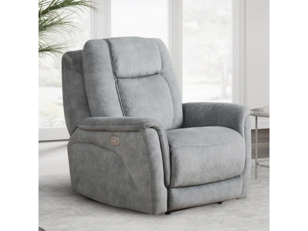 Linus – Hudson Grey Power Zero Gravity Recliner Recliners Gray